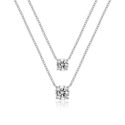 The Catherine | Pendant Round Diamond Necklace