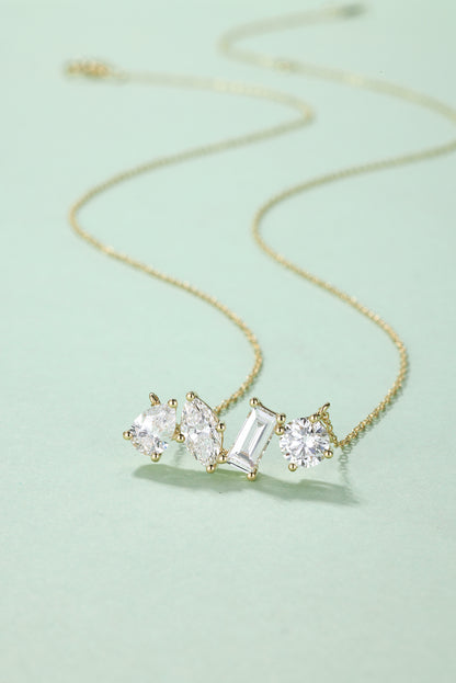 The Serendipity | Four-Stone Assorted Shapes Diamond Necklace