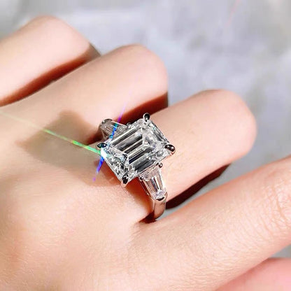The Athena | Triple Emerald Ring