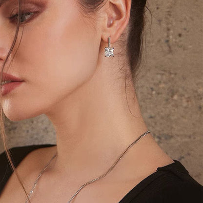 The Cynthia | Princess Bar Diamond Earrings