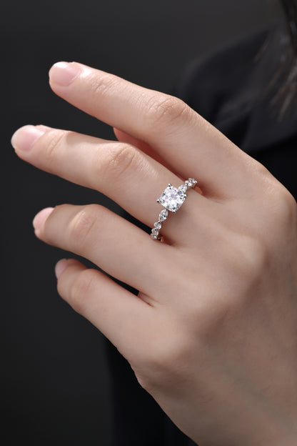The Fiona | Accent Cushion Ring