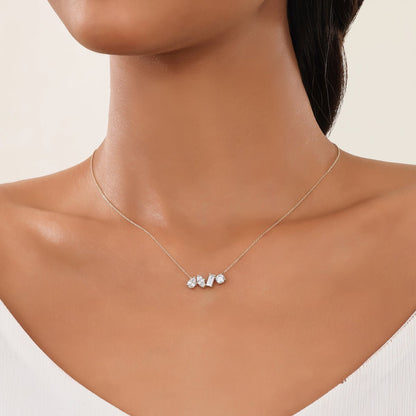 The Serendipity | Four-Stone Assorted Shapes Diamond Necklace