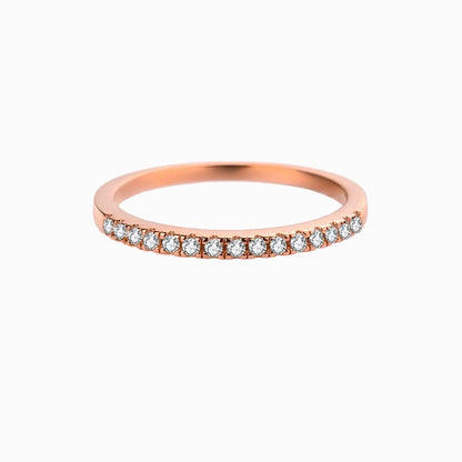 a rose band with white diamonds