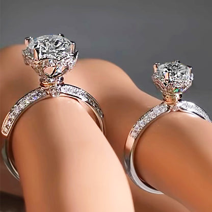 a close up of two rings on a mannequin